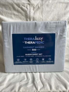 Theraluxe by Therapedic 100% Cotton Queen 6 pc Sheet Set